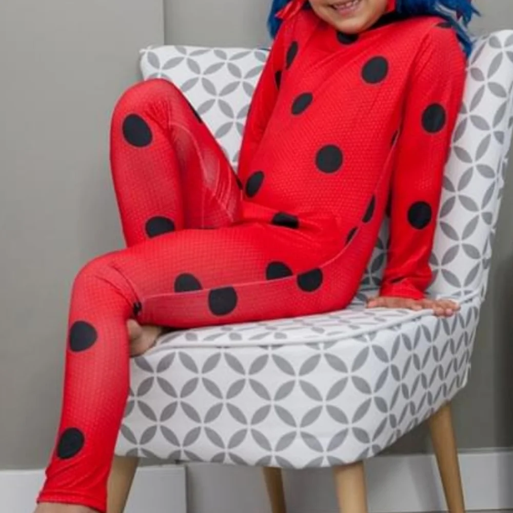 Ladybug Costume Jumpsuit And Accessories